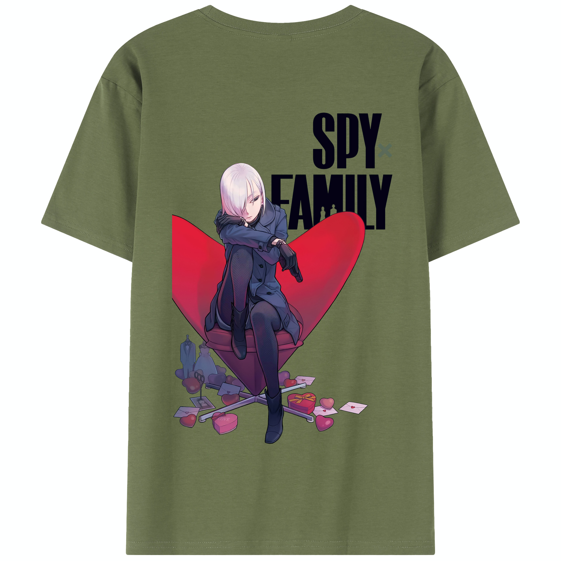 （画像用） SPY×FAMILY间谍家家酒 綿100％半袖Tシャツ（背面プリント）